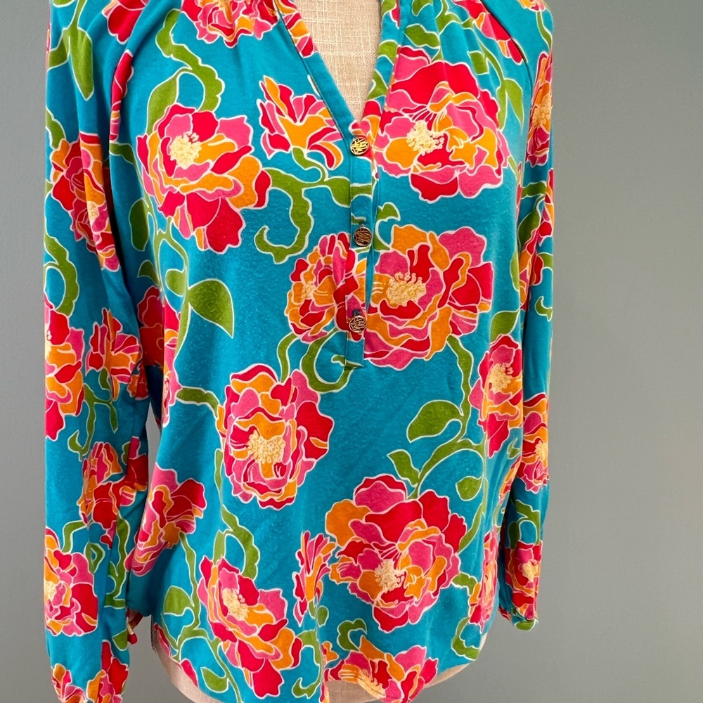 Lilly Pulitzer Medium cotton knit Elsa top